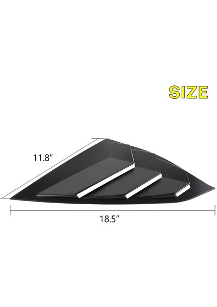 2018-2022 Için Honda Accord Arka Yan Havalandırma Çeyrek Pencere Kanjör Kenarcısı Kapak Mat Siyah (Yurt Dışından) indirimleri