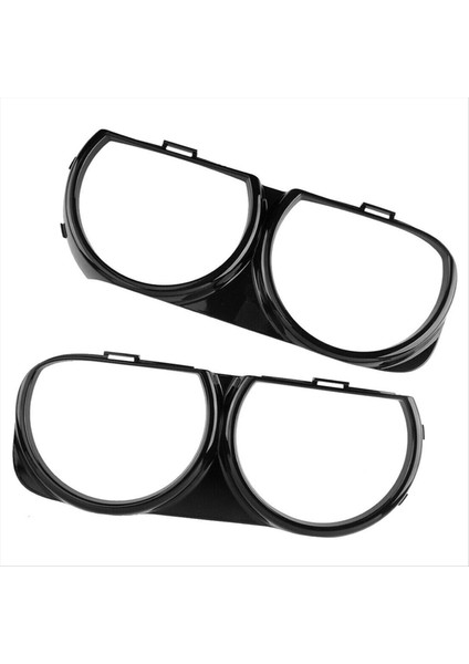 1paır Ön Far Çerçevesi Trim Çerçeve Kapak 68259052AB 68259053AB Dodge Challenger Için 15-21 CH2510101 CH2511101 (Yurt Dışından)