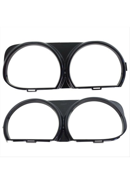 1paır Ön Far Çerçevesi Trim Çerçeve Kapak 68259052AB 68259053AB Dodge Challenger Için 15-21 CH2510101 CH2511101 (Yurt Dışından) modelleri