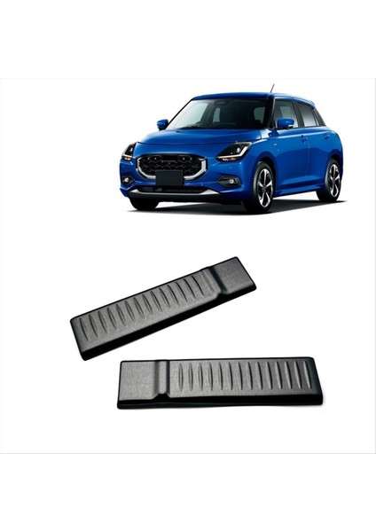 Suzuki Swift Zc/zd 2024 Gaga Kapısı Eşyası Kapak Arka Tampon Plakası Paslanmaz Çelik Dış Aksesuarlar Siyah (Yurt Dışından) fırsatları