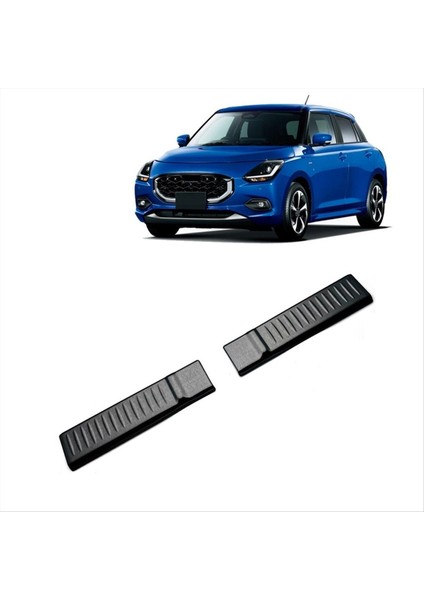 Suzuki Swift Zc/zd 2024 Gaga Kapısı Eşyası Kapak Arka Tampon Plakası Paslanmaz Çelik Dış Aksesuarlar Siyah (Yurt Dışından) indirimleri