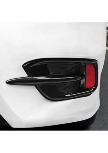 Honda Civic Için Siyah Araba Arka Sisli Izgara Kapak Döşeme 10TH 2016 2017 2018 2019 Arka Sis Lambası Izgarası (Yurt Dışından) fırsatları