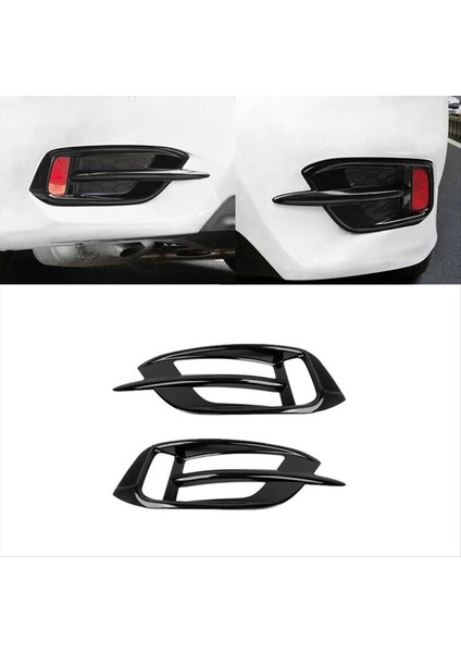 Honda Civic Için Siyah Araba Arka Sisli Izgara Kapak Döşeme 10TH 2016 2017 2018 2019 Arka Sis Lambası Izgarası (Yurt Dışından) indirimleri