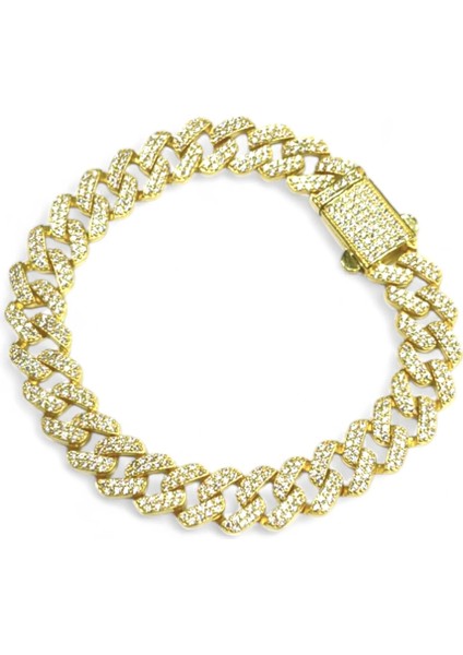 925 Ayar Gümüş Taşlı Kalın Gurmet Bileklik fırsatları