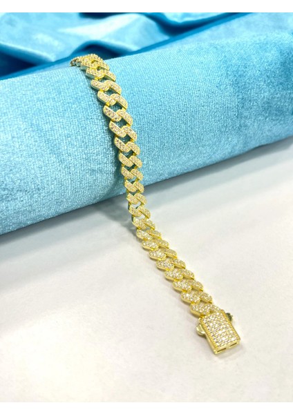 925 Ayar Gümüş Taşlı Kalın Gurmet Bileklik indirimleri