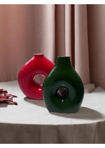 CB08 Dekoratif Çiftli Vazo