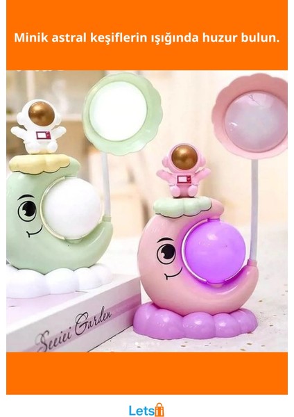 Ay Astronot Desenli Sevimli Çocuk Odası Gece Lambası fiyatları