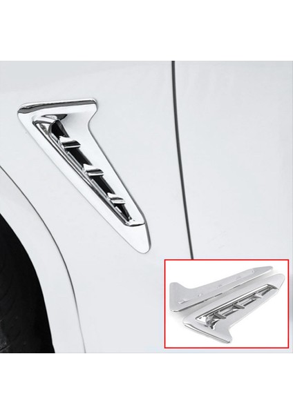 1paır Ön Taraftaki Çamurluk Hava Çıkış Kapağı Bmw Için X3 G01 X4 G02 2018-2024 Araba Stil Havalandırma Fender Chrome Gümüş (Yurt Dışından) indirimleri