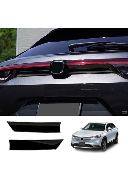 Honda Hrv Hrv Hr-V Vezel 2021 2022 Dış Abs Glossy Siyah Arka Kapı Strip Bagaj Bagaj Kenar Kalıp Trims Trims Cover (Yurt Dışından) fiyatları