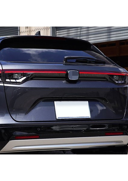 Honda Hrv Hrv Hr-V Vezel 2021 2022 Dış Abs Glossy Siyah Arka Kapı Strip Bagaj Bagaj Kenar Kalıp Trims Trims Cover (Yurt Dışından) fırsatları