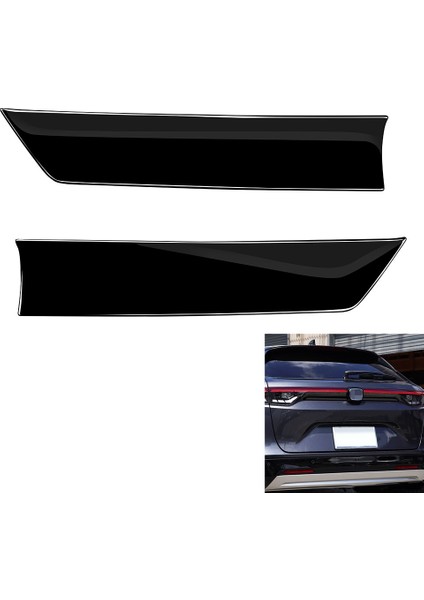 Honda Hrv Hrv Hr-V Vezel 2021 2022 Dış Abs Glossy Siyah Arka Kapı Strip Bagaj Bagaj Kenar Kalıp Trims Trims Cover (Yurt Dışından) indirimleri