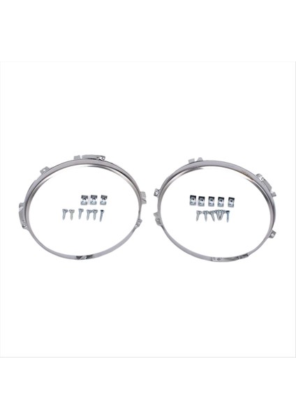 1paır 7in Ön Far Çerçevesi Krom Land Rover DEFENDER1990-2016 90 110 127 1983-1990 Far Çerçevesi Kapağı (Yurt Dışından)