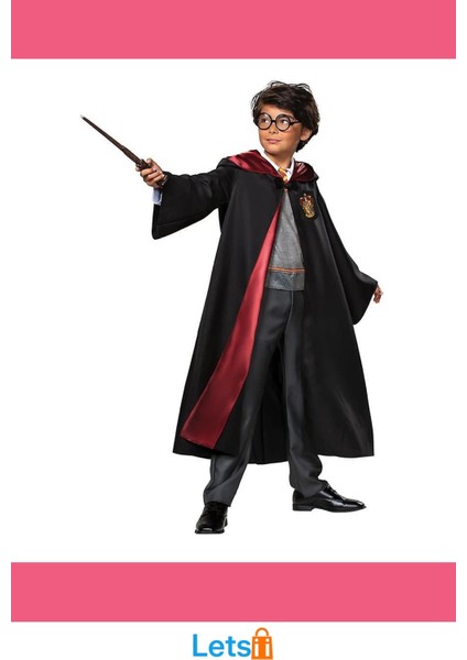 Harry Potter Gryffindor Cübbe 9 10 Yaş Çocuk Kostümü modelleri