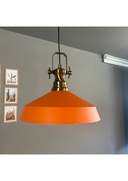 Lema Turuncu Tekli Avize Yeni Eskitme Başlık Sarkıt Lamba Restoran Cafe Salon Avizeleri modelleri