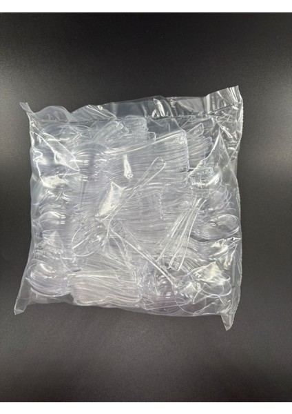 Mini Kaşık Şeffaf 250'LI Paket modelleri