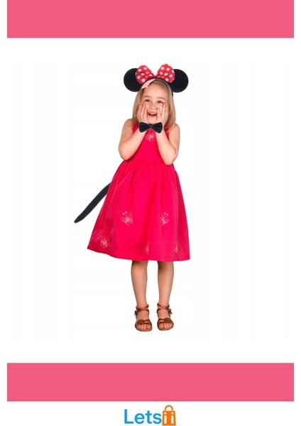 Minnie Mouse Taç Kuyruk Papyon Kostümü modelleri