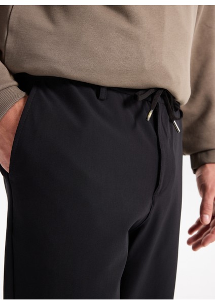 Gmg Fırenze Lastikli Bel Normal Paça Jogger Siyah Erkek Pantolon GU25MFW01010 fırsatları
