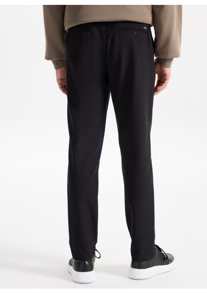 Gmg Fırenze Lastikli Bel Normal Paça Jogger Siyah Erkek Pantolon GU25MFW01010 indirimleri