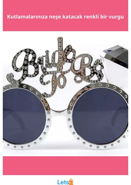 Gümüş Renkli Bride To Be Gelin Gözlüğü fiyatları