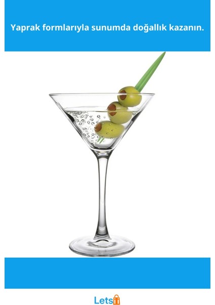 Yaprak Şeklinde Dayanıklı Kokteyl Çubukkları 10 Adet fiyatları