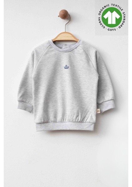 %100 Organik Pamuk Gots Sertifikalı Bebek Sweatshirt