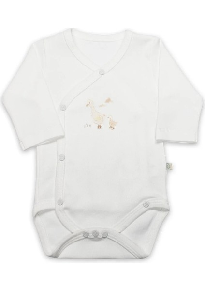 Kruvaze Body Uzun Kol Welcome Baby Duck 17108 Sarı