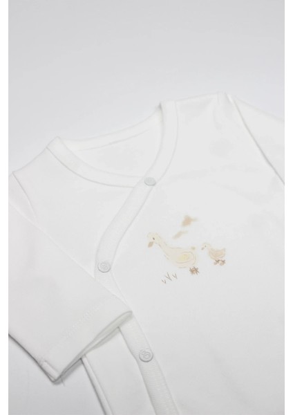 Kruvaze Body Uzun Kol Welcome Baby Duck 17108 Sarı fiyatları