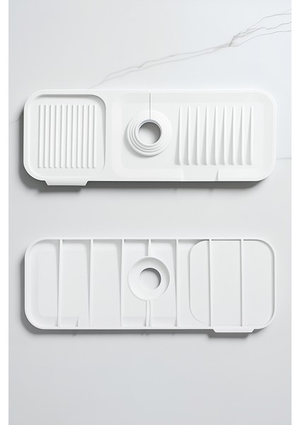 Elastik Musluk Matı Su Tutucu Düzenleyici Kaydırmaz Taban Organizer Mutfak Banyo Lavabo Matı fırsatları