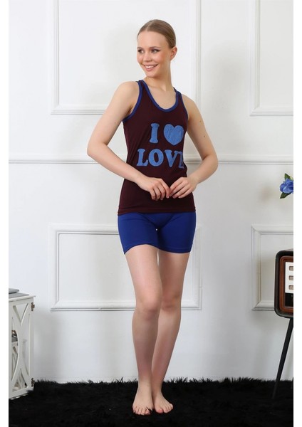 - Kadın Penye Şortlu Takım Bordo