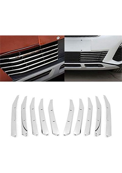 26PCS Ön Alt Izgara Izgara Kapağı + Sis Lambası Pervazlar Peugeot Için Izgara Trim 3008 Gt 2017-2020 5008 Gt 2017-2020 (Yurt Dışından) fiyatları