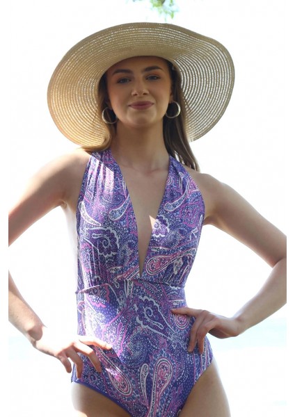 - Kadın Sırt Dekolteli Desenli Mayo 34004 fırsatları