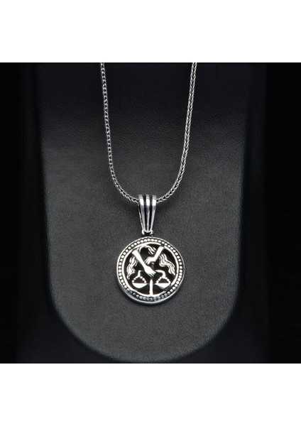 599 Terazi Burcu Gümüş Kolye