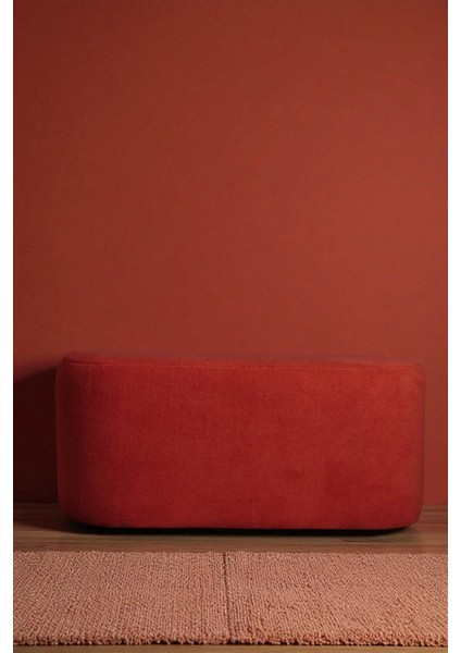 Oval Büyük Puf – Yumuşacık Doku Teddy Kumaş Makyaj Masa Pufu Bench modelleri