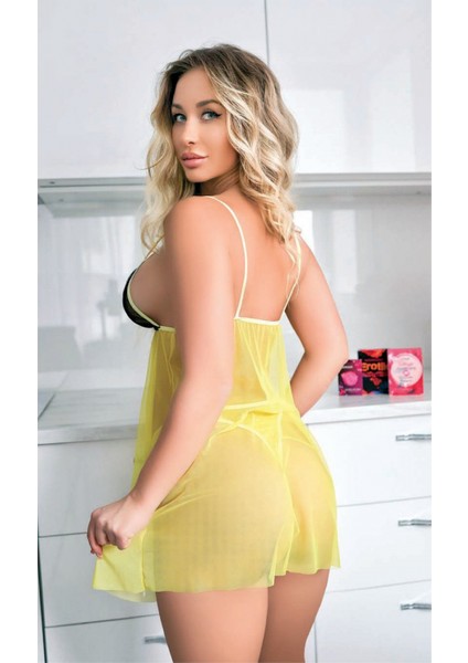 -Fantezi Şık Tül Gecelik Takımı fiyatları