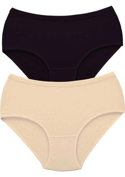 2 Adet Tutku Kadın Yüksek Bel Bato Kalın Lastik Külot S2