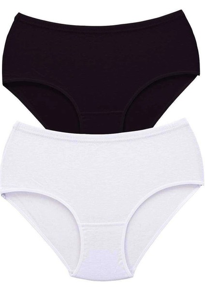 2 Adet Tutku Kadın Yüksek Bel Bato Kalın Lastik Külot S4