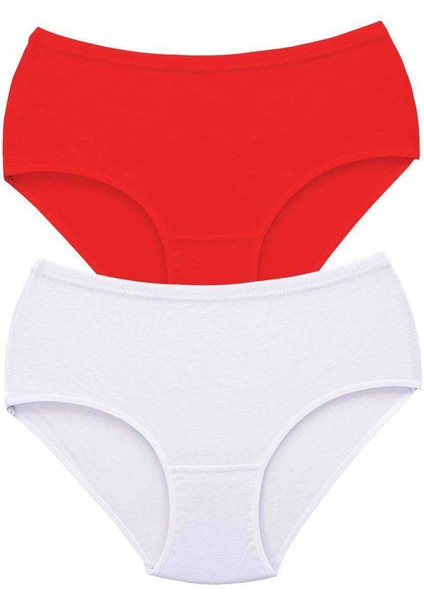 2 Adet Tutku Kadın Yüksek Bel Bato Kalın Lastik Külot S7