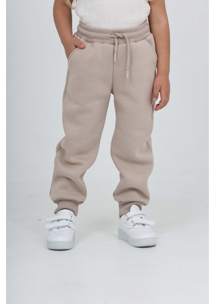 Kız Çocuk T Logo Nakışlı Eşofman Alt