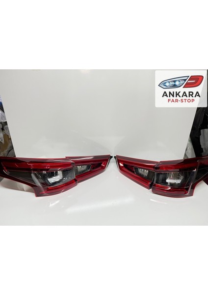 Nissan Qashqai 2017 - 2021 Stop Lambası Sağ - Sol Iç ve Dış Takım (Toplam 4 Adet Stop)
