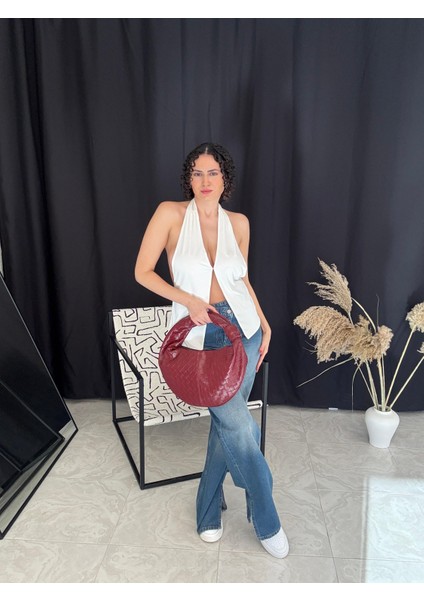 Asimetrik Kemer Detaylı Jean modelleri