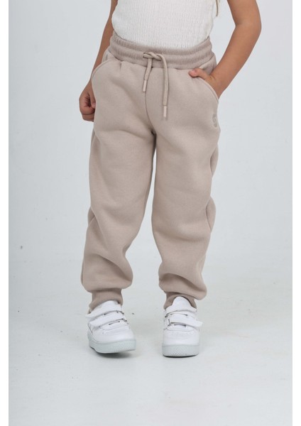 Kız Çocuk T Logo Nakışlı Eşofman Alt modelleri