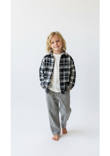 Siyah Ekoseli Gömlekli 3lü Takım fiyatları