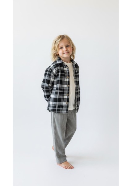 Siyah Ekoseli Gömlekli 3lü Takım indirimleri