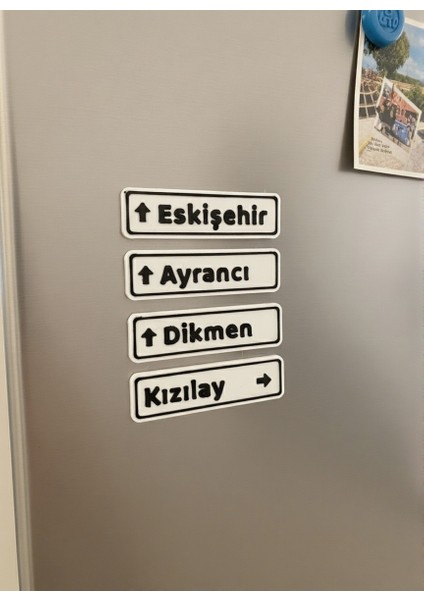 Kızılay Tabelası Mıknatıslı Magnet Seti (4'lü Eskişehir, Ayrancı, Dikmen ve Kızılay) fiyatları