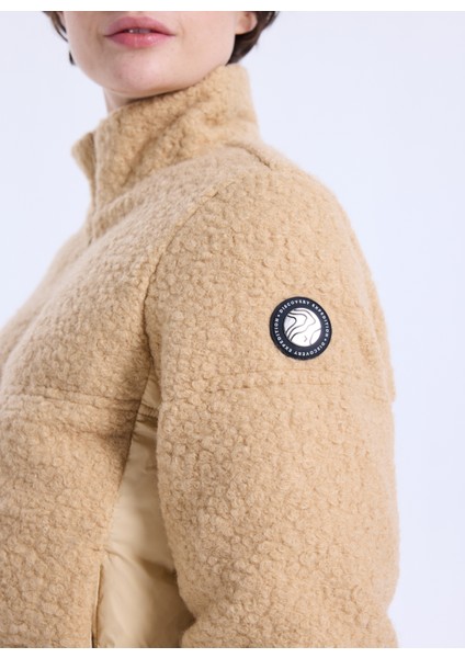 D5WL-MNT3720 Camel Düz Kadın Mont fırsatları