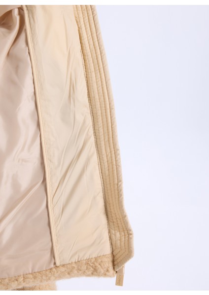 D5WL-MNT3720 Camel Düz Kadın Mont