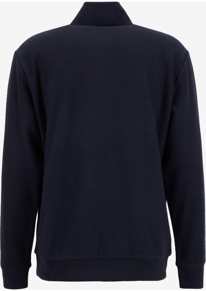 Bato Yaka Düz Örgü Desenli Siyah Erkek Sweatshırt MML5WM-SWT9517 fiyatları