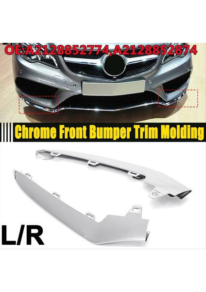 Ön Tampon Alt Dudak Trim Krom Trim Kalıplama Mercedes Benz W212 E-Serisi E350 2014-2016 A2128852774 A2128852874 (Yurt Dışından) fiyatları