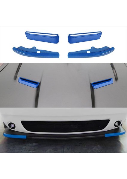 Kaput Hava Çıkışı Ön Tampon Dudak Ayırıcı Koruyucusu Dodge Challenger 2015-2024 Aksesuarları Için Kaplama Kaplama Bir (Yurt Dışından) modelleri