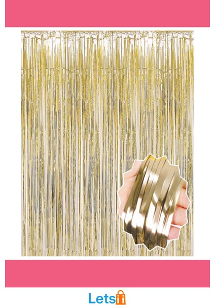 Mat Altın Püsküllü Kapı Perdesi 1x2 M Dekoratif Süsleme modelleri
